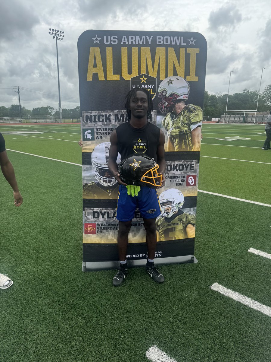 I had fun experience at the @USArmyBowl combine thankful for the opportunity 🙏