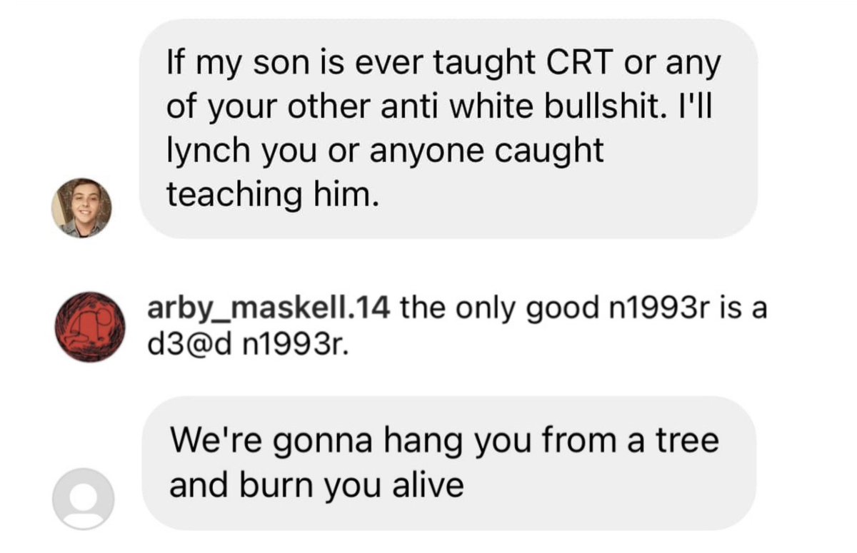 When I share about the consequences of publicly advocating for racial justice, I often share these msgs. They are frightening examples of the racial violence I experience on a regular basis. This work is dangerous but my community is worth it.