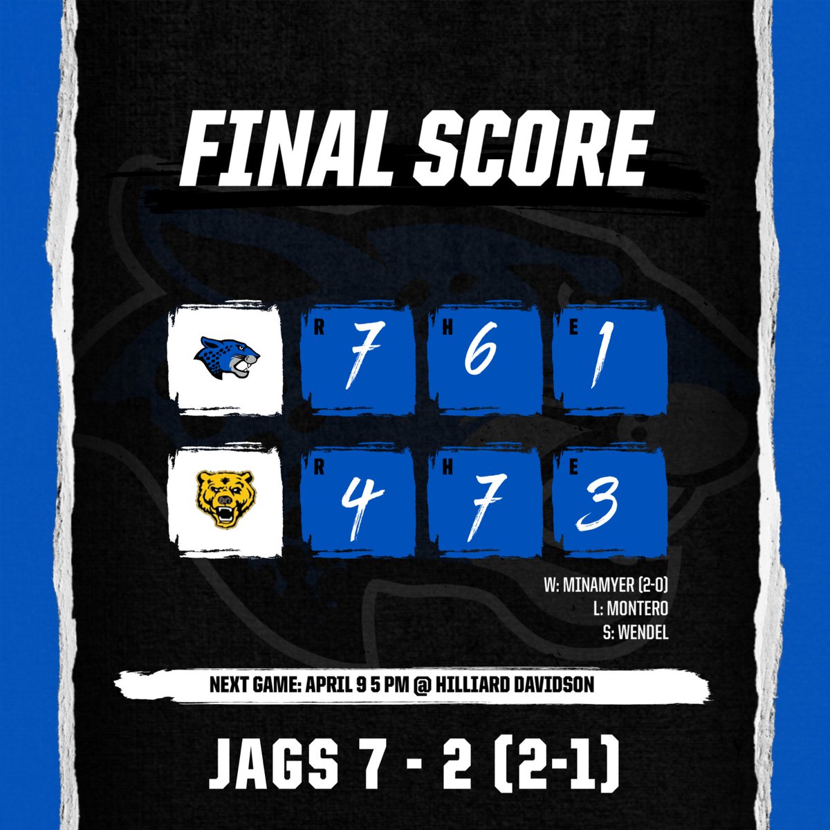 Hilliard Bradley Jaguars Baseball tweet media