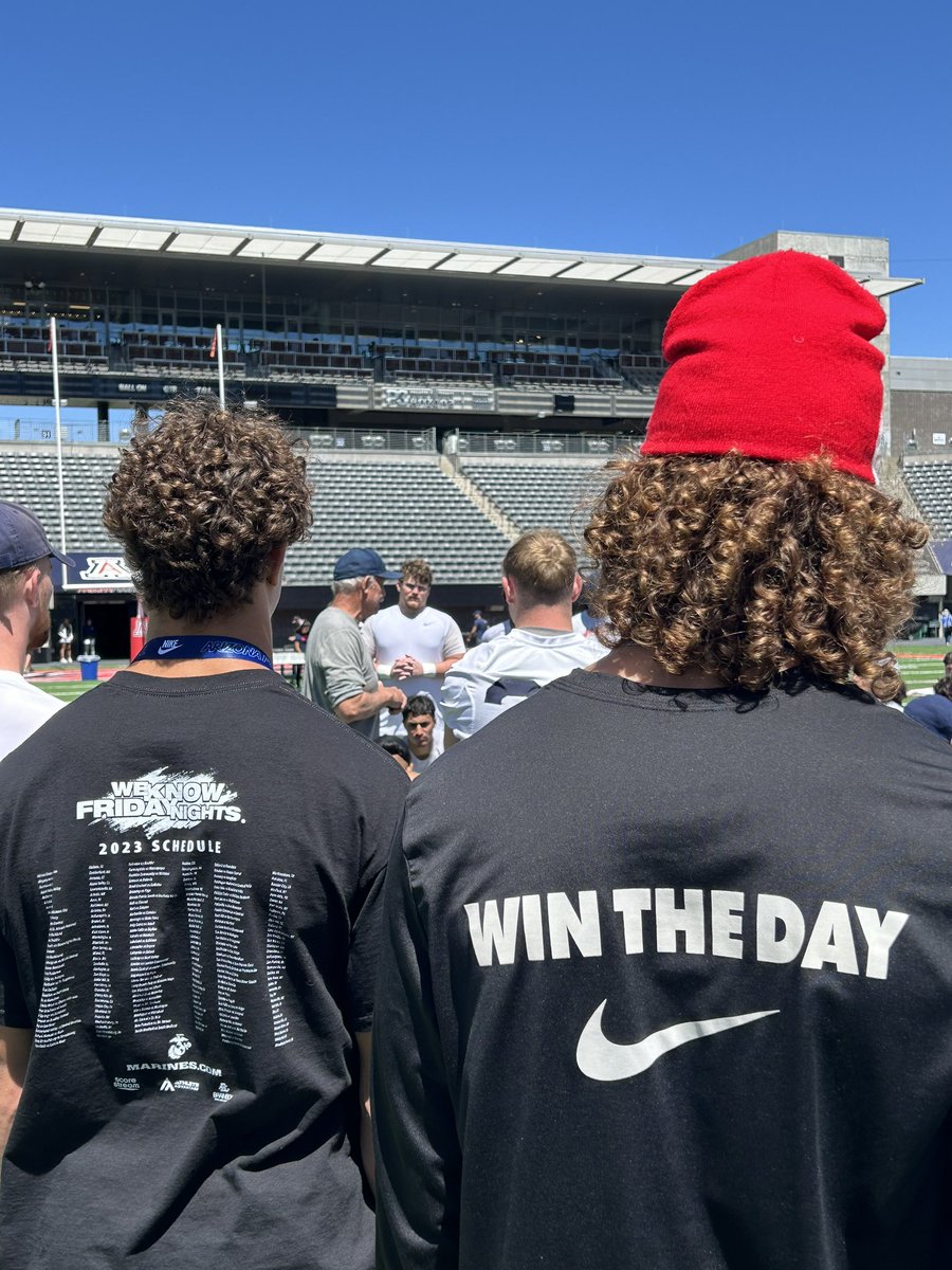 Thank you @ArizonaFBall for having me out today for spring ball! Had a fun experience. Thank you @Brettarce84 @CoachBrennan @AJMorganFB @CoachAkina