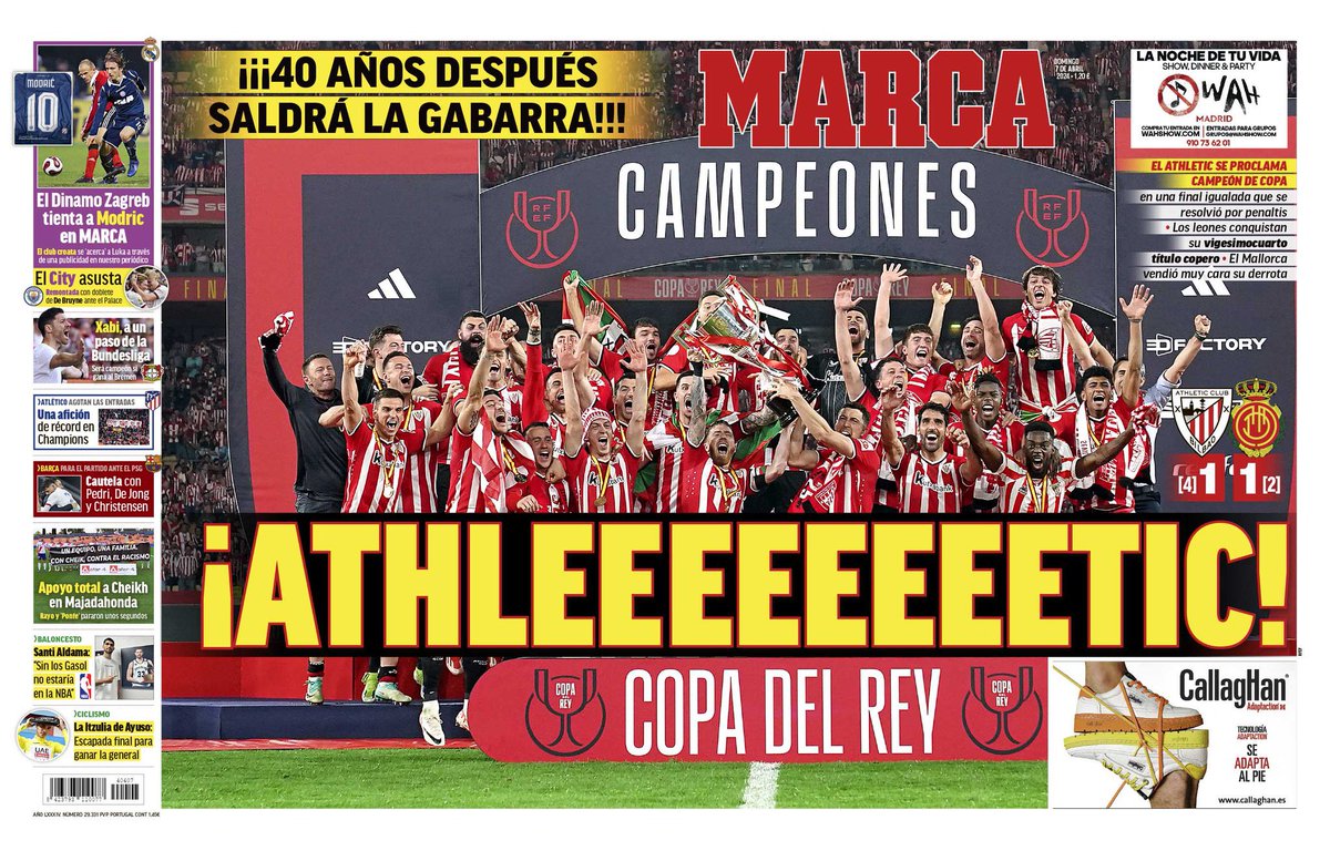 Portada de @marca Enhorabuena, @AthleticClub 🏆