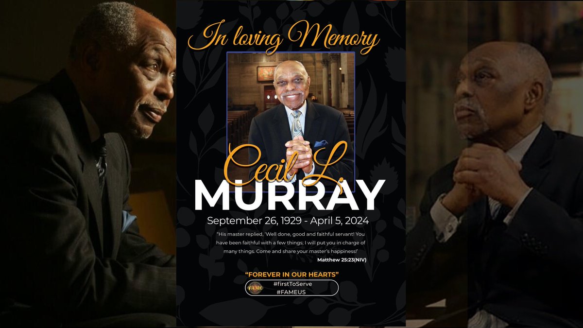 Rev. Cecil L. Chip Murray: Forever in our hearts.  #firstamelosangeles #famelosangeles #firstamela #famela #fameus #fame_us #firstchurchlosangeles