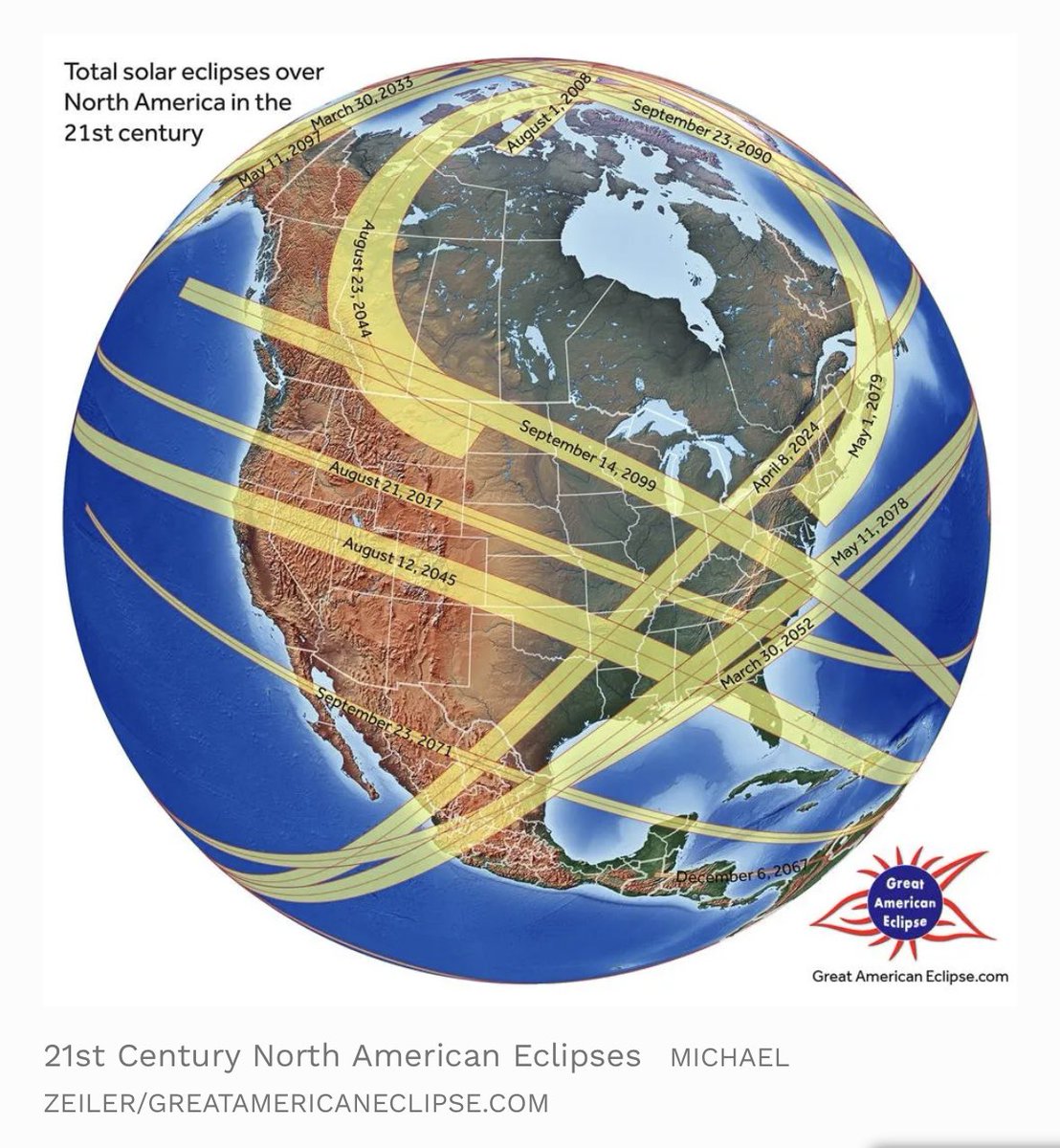 The eclipse cycle is 18 years, 11 days. So, the same eclipse this Monday last occurred in 2006, though offset around 1/3 of the globe’s circumference. (This is per experts I know, so I hope I got it right). How to view with maximal safety *and* awe: insidemedicine.substack.com/p/how-to-view-…