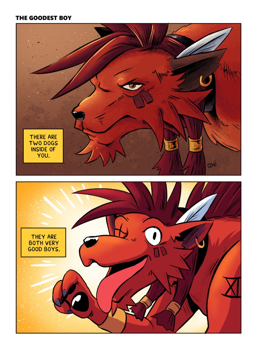 I just wanted to draw Red XIII.