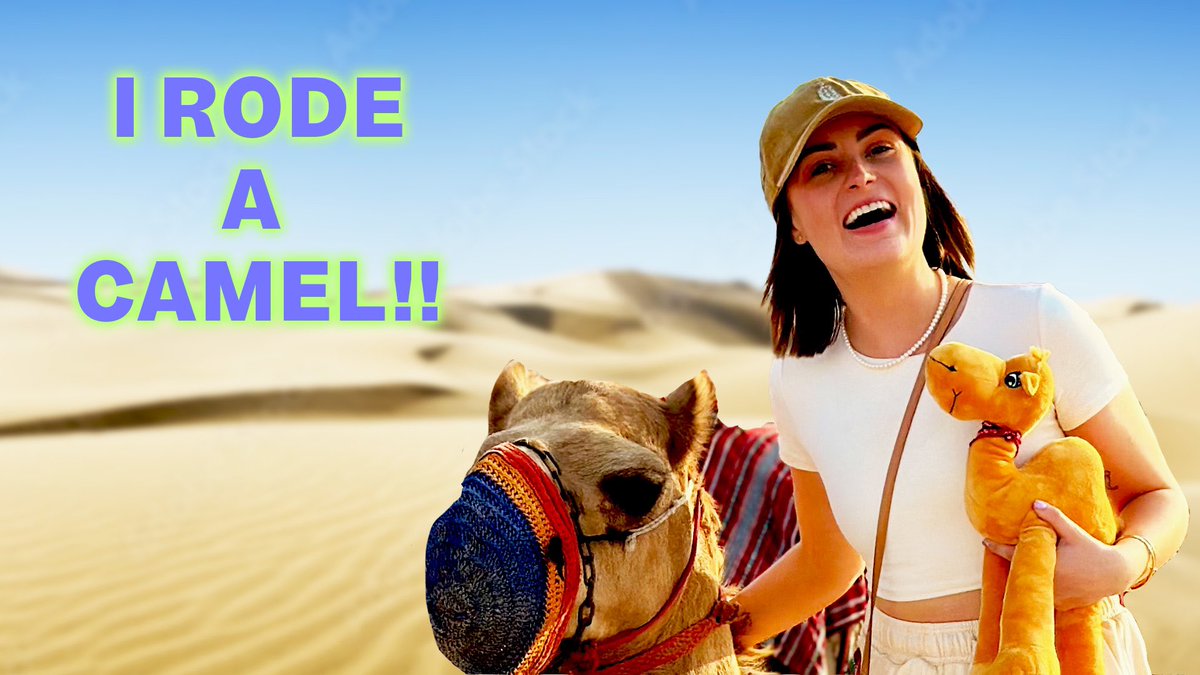 I’ve always been an animal lover but I didn’t realize how much I loved camels until I rode one in the desert in Abu Dhabi! Watch now: youtu.be/5Lb6SWu4RKs