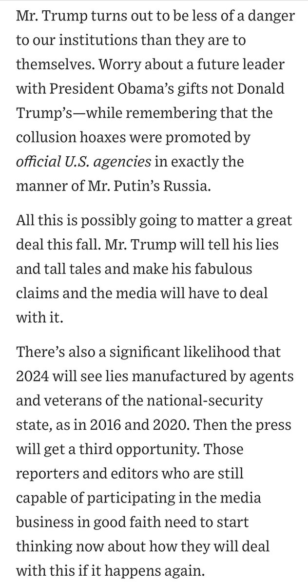 A Disinformation October Surprise is Coming: Will the press be ready if the national security’s state meddled in the third election in a row, writes @HolmanJenkins @WSJopinion “Two of the most interesting things ever to happen in American politics happened in the past few years.…