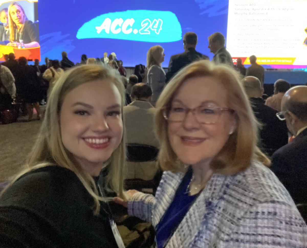 Doing #ACC24 Mother-Daughter style!! Seriously proud of this #ACCCVT and #ACNP extraordinaire!! @emoryheart @emoryhealthcare