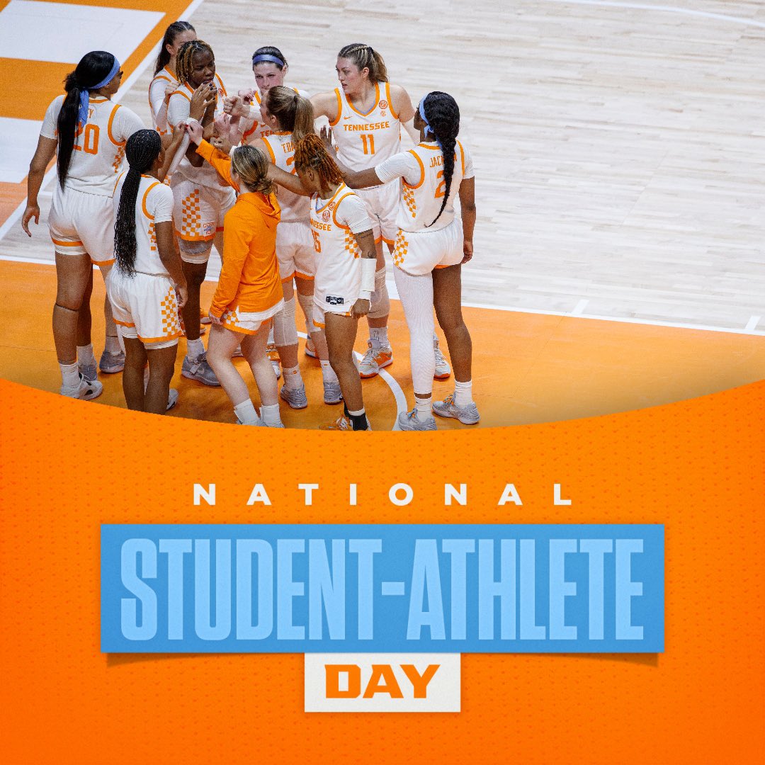 Happy National Student Athlete Day to our Lady Vols 🧡🩵