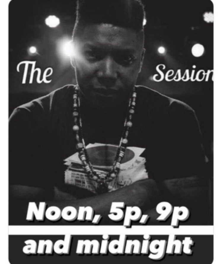 Catch <a href="/DjGURU11/">Dj Guru</a> and The Session at 9p &amp; midnight!!!