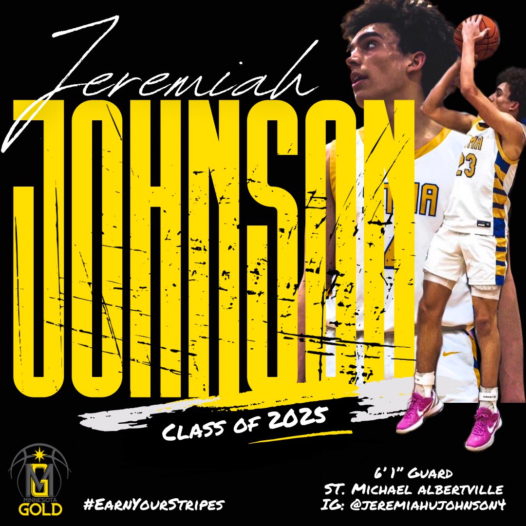 Next up! Welcome @JeremiahUJ04 a 6’1” Guard out of St Michael Albertville HS to our Minnesota Gold 17u family‼️ 

#EarnYourStripes #RosterLoadingUp #MoreToCome #SeeYouOnTheCircuit 🔥