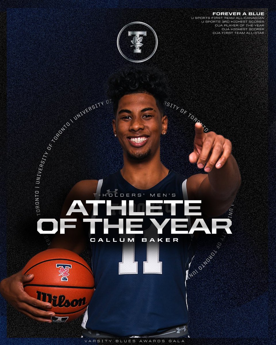 Your 2023-24 T-Holders’ Men’s Athlete of the Year, Callum Baker! 🎉 WE ALL #BLEEDBLUE | #WeAreTO