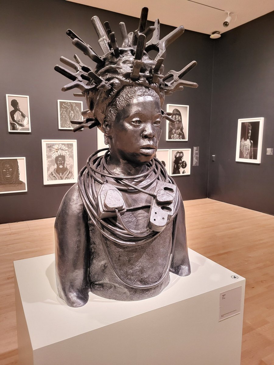 Unwinding after an intense #ISA2024 . A few gems from the Zanele Muholi #EyeMe exhibition at the San Francisco Museum of Modern Art with Peace Medie and Nadège Compaore