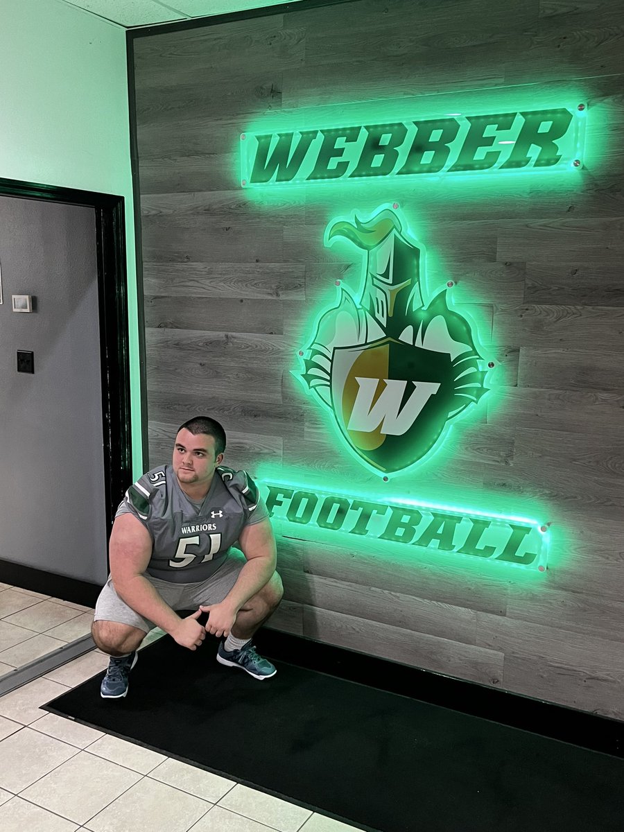 Had a great time checking out @WebberFB thank you @MrViny123 for everything! @ccrusadersfball @CoachWassil