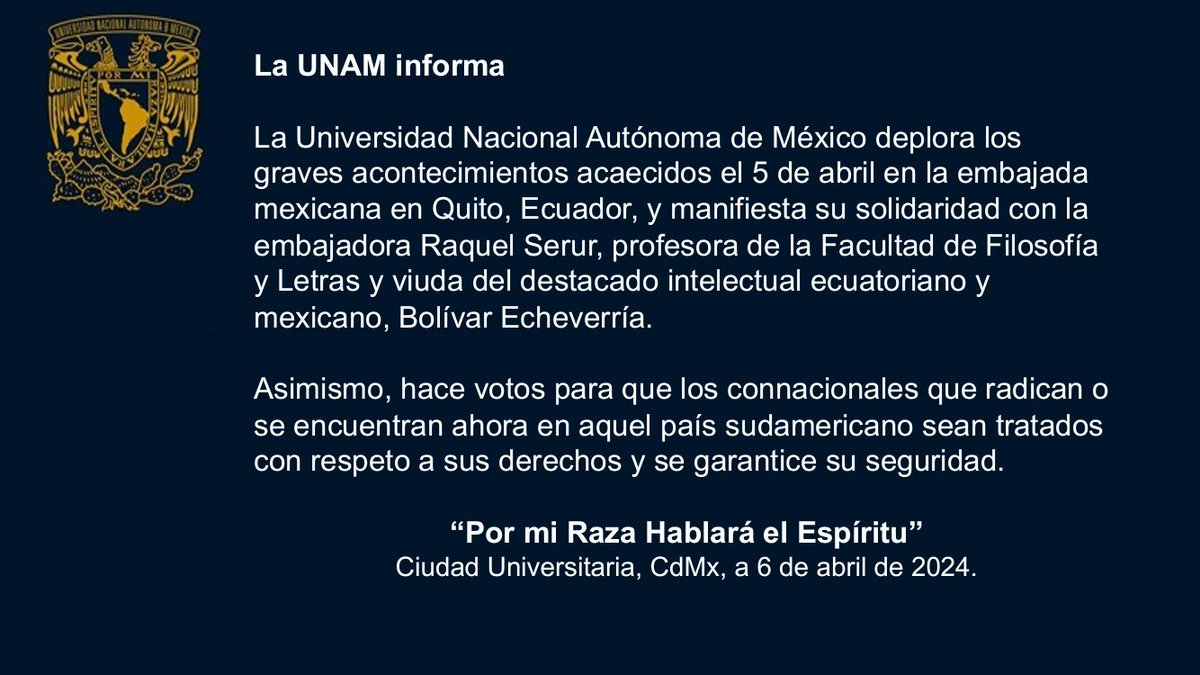 La UNAM informa.