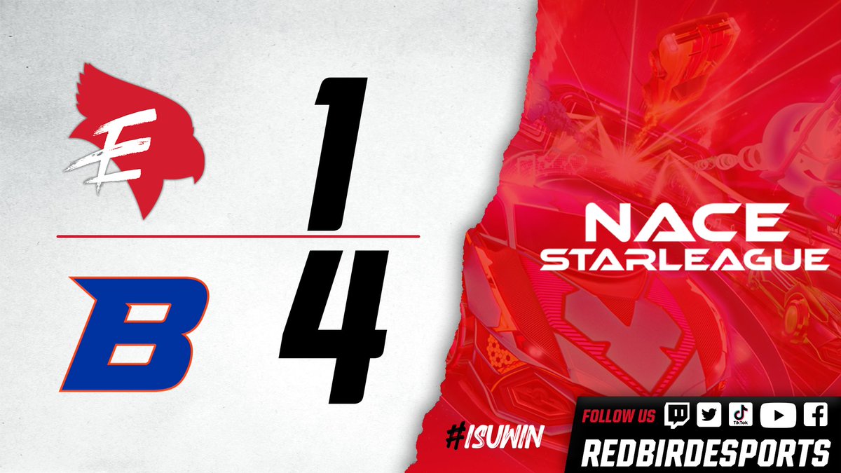 Unfortunately a 1-4 Loss for our Rocket League team ends our run in the NACE Starleague Varsity Premiere Playoffs. GG's @BoiseStEsports #BirdsBounceBack🐦