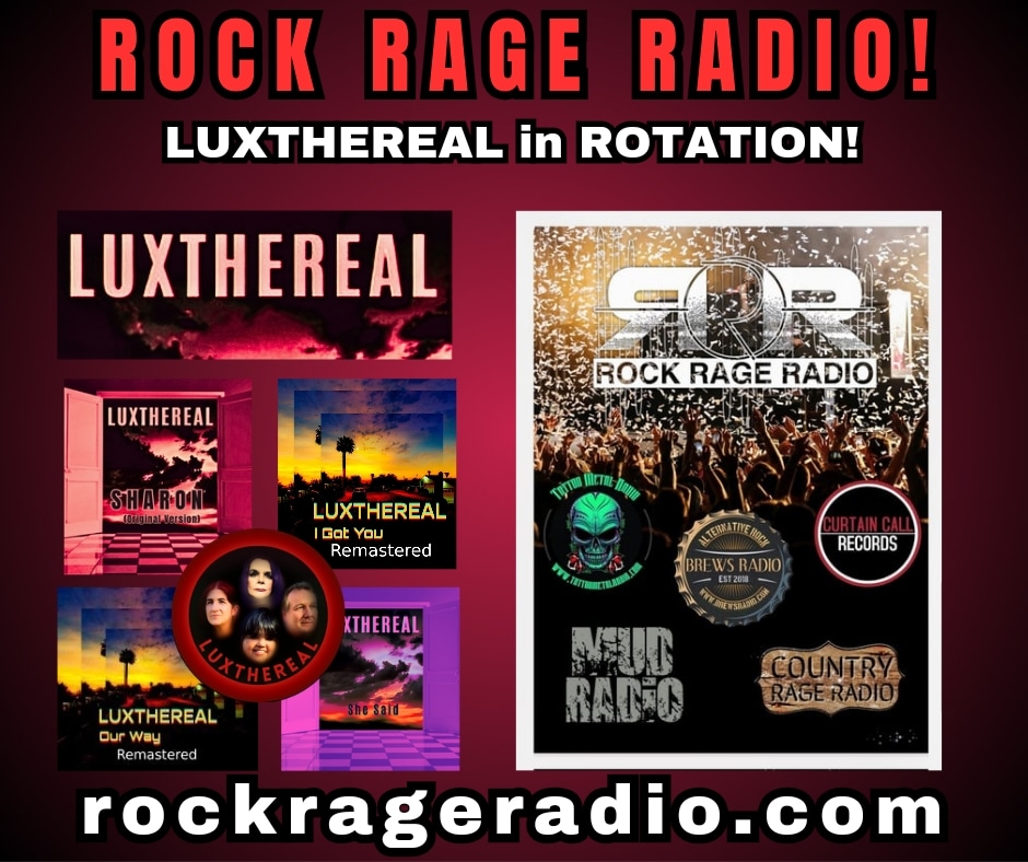 LUXTHEREAL in rotation on:
rockrageradio.com

#retweet @luxthereal1
@karentweety1974
@BlazedRTs
@Know_Know44
@TWITCHPR0M0
@RockRageMusic
@thgc_rts
@TraceMess_469
@MusicBuzz14
@ITHERETWEETER1
@sweetleefmusic
@imusicbuzz
@getslouder
#indiemusic
#rockradio
#internetradio