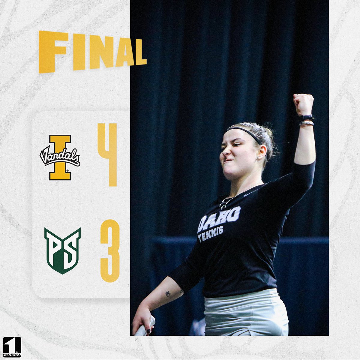 Make that FOUR @BigSkyConf wins in a row! #GoVandals