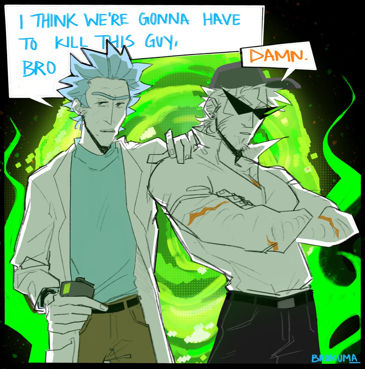 Damn. 
#brostrider #ricksanchez #homestuck #RickAndMorty