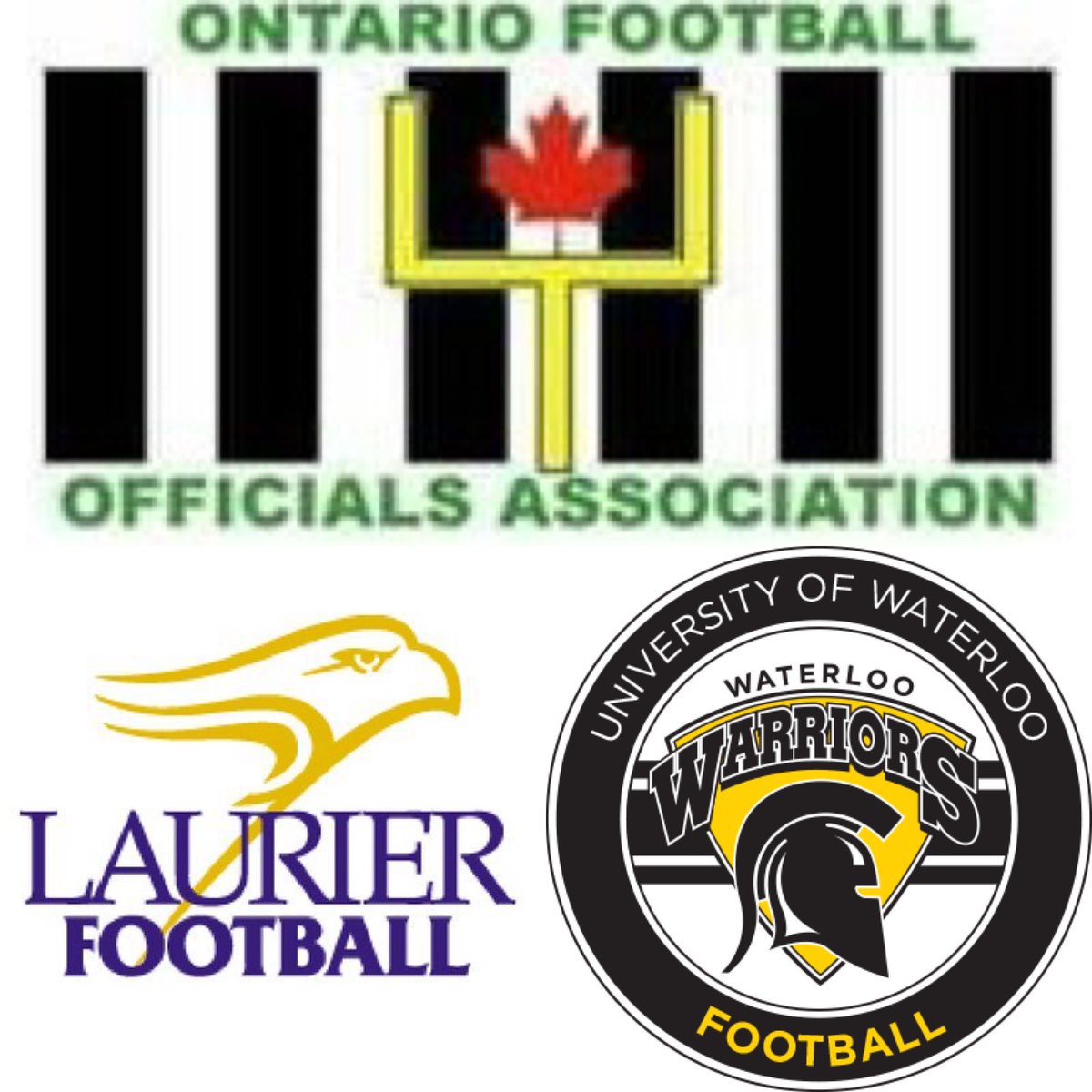 Together we grew the game! Thank you to Murray Drinkwalter & Ben Chapdelaine who spoke to 150 @LaurierFootball & @WlooFTB players this afternoon about a potential future in officiating. A friendly “Battle of Waterloo” meeting with great information, conversation, and questions.