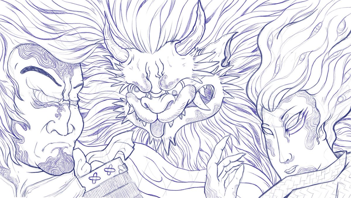 Psychedelic Samurai (@psychsamurai13) on Twitter photo Live streaming in <a href="/SuiGenerisAH/">Sui Generis</a> at 11am UTC . Come chill and watch me get my next piece sketched out for Bushido Brigade 👺 Live streaming in <a href="/SuiGenerisAH/">Sui Generis</a> at 11am UTC . Come chill and watch me get my next piece sketched out for Bushido Brigade 👺