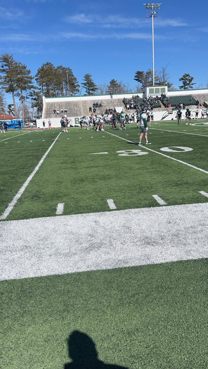 Thank you @CoachBolte for a good junior day! It was great to meet the rest of the staff and watch a practice!! @BSUBeaversFB @raccoonfootball