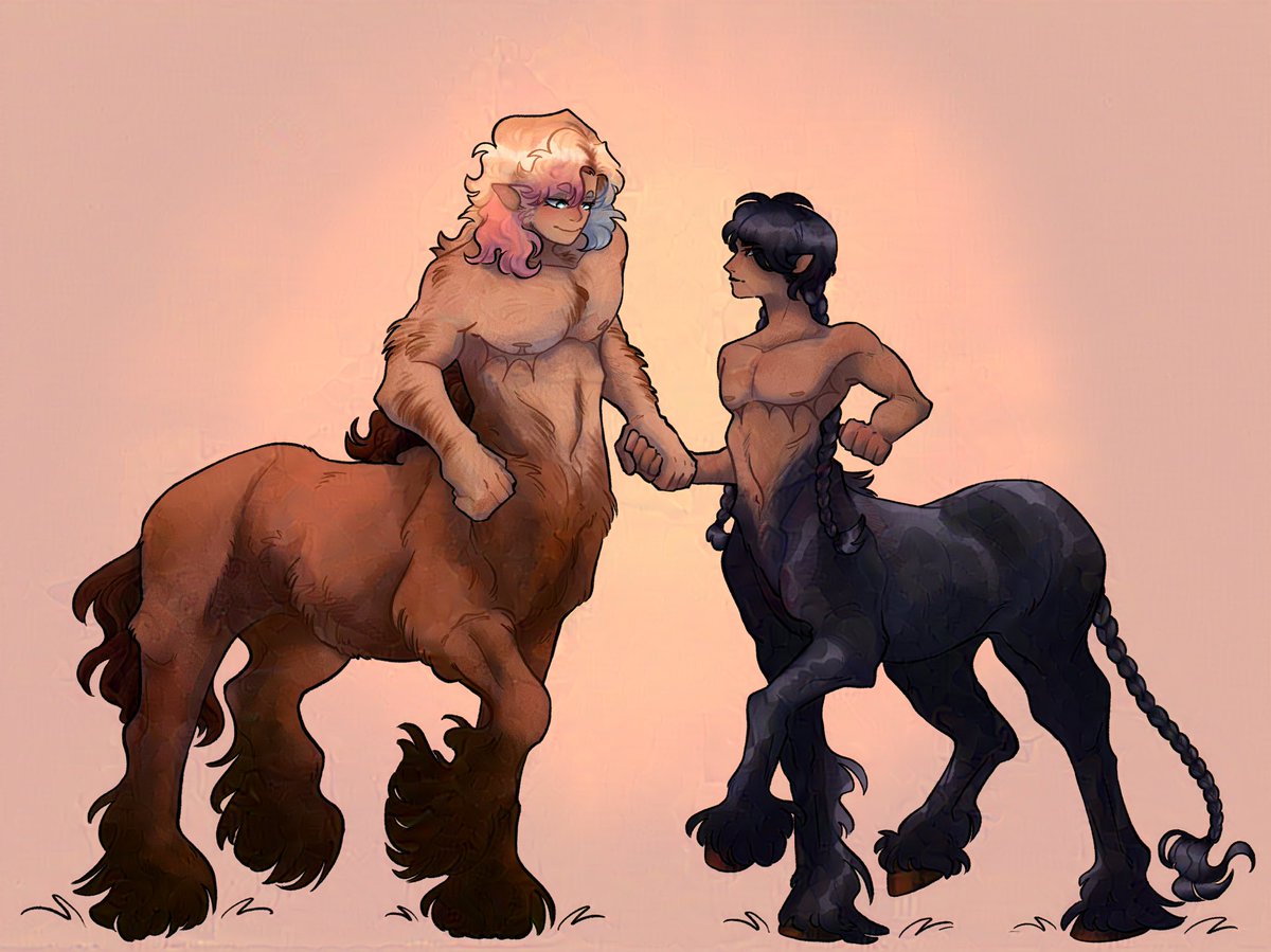 Got a request to draw centaur Wenclair on tumblr. I am but a man(?) of the people. Wednesday is a race horse whereas Enid is a draft horse. #wenclair #wenclairfanart #wednesdayaddams #enidsinclair #WednesdayNetflix