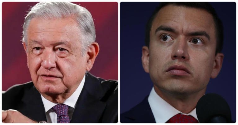 A cuál de estos dos presidentes apoyas en este momento del conflicto México 🇲🇽 -Ecuador 🇪🇨 👇? AMLO ♥️ NOBOA 🔁