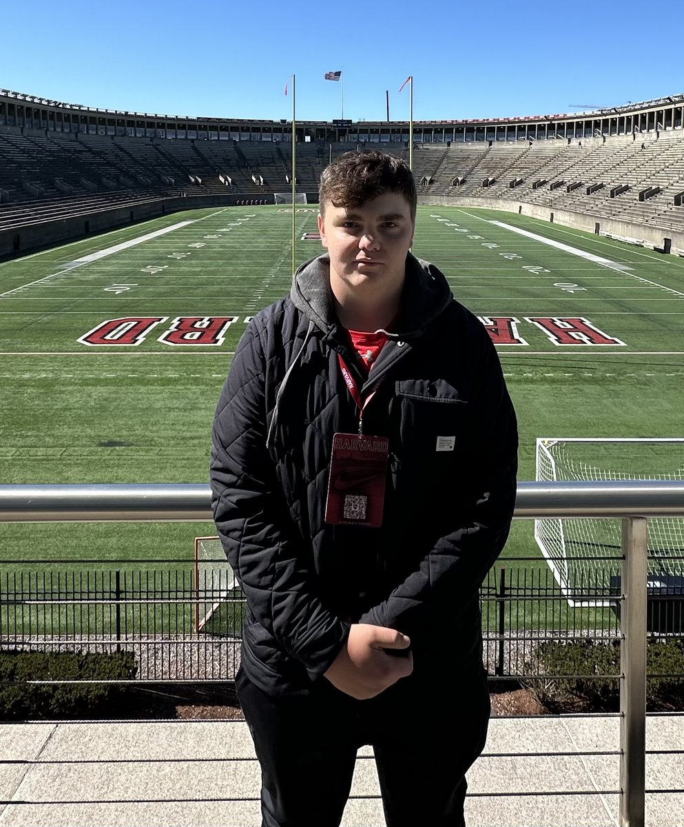 Had a great time at @HarvardFootball! Thank you @Coach_Aurich, @CoachJimJackson and @CoachJacobsD for the great weekend! @CCNextLevelFB @CreekFB @EliteSpeedSp