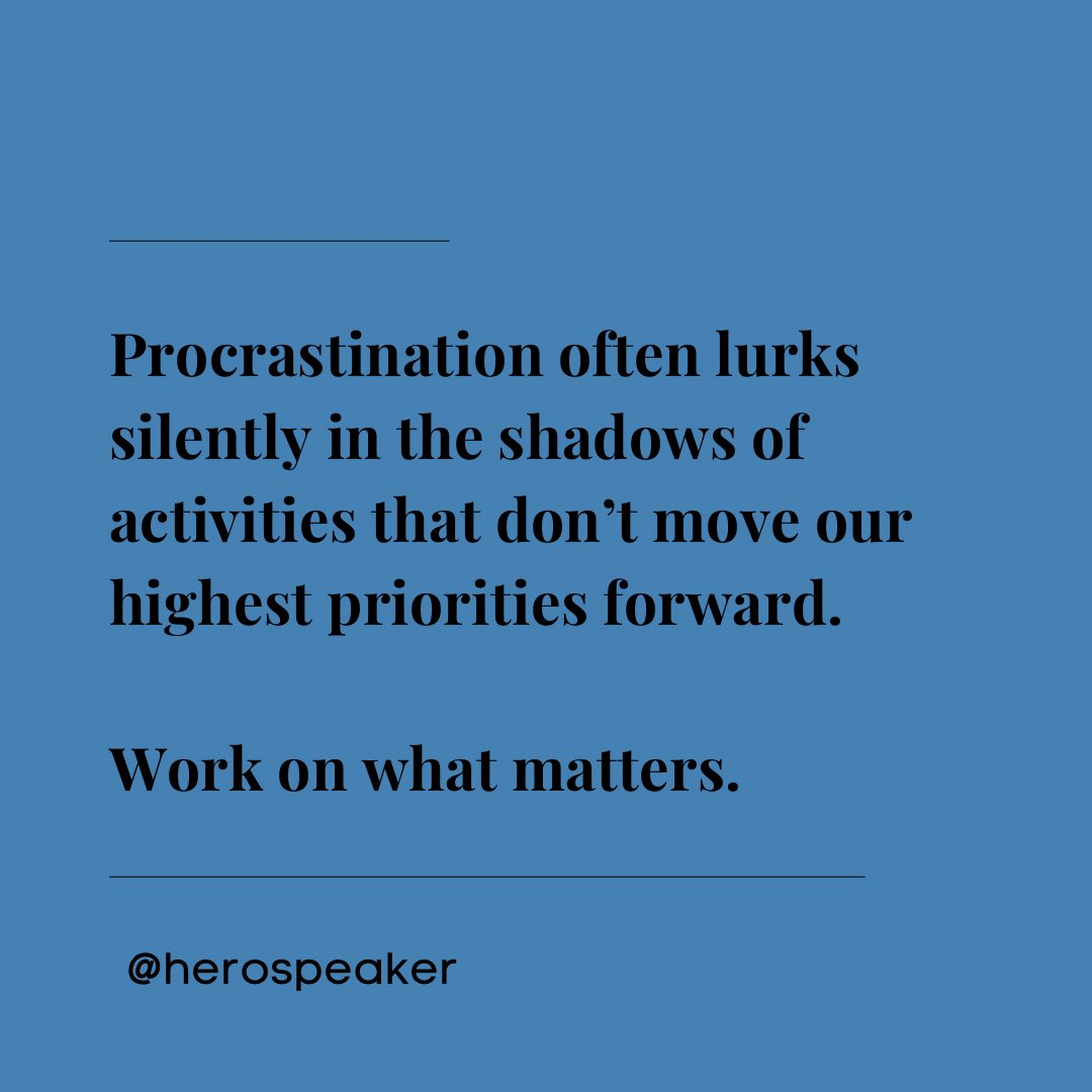 #procrastination