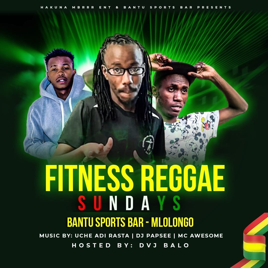 Fitness Reggae Sunday.... Bantu Mlolongo Toklezea Hakuna Mbrrrr Ent Hub Radio Jambo Okuku Comedian .. more reggae