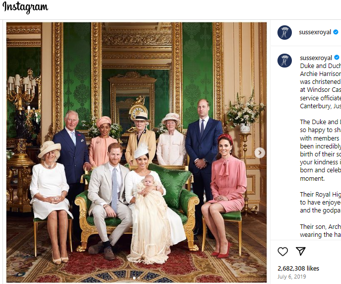 Why is Queen Camilla wearing exactly the same outfit at Prince Louis christening & Archie's christening pic? Same hat, same dress, same necklace, same shoes😂 Biggest photoshopped scam is hiding in plain sight. What did you do Meghan? #SussexBabyScam #MeghanMarkleIsAConArtist