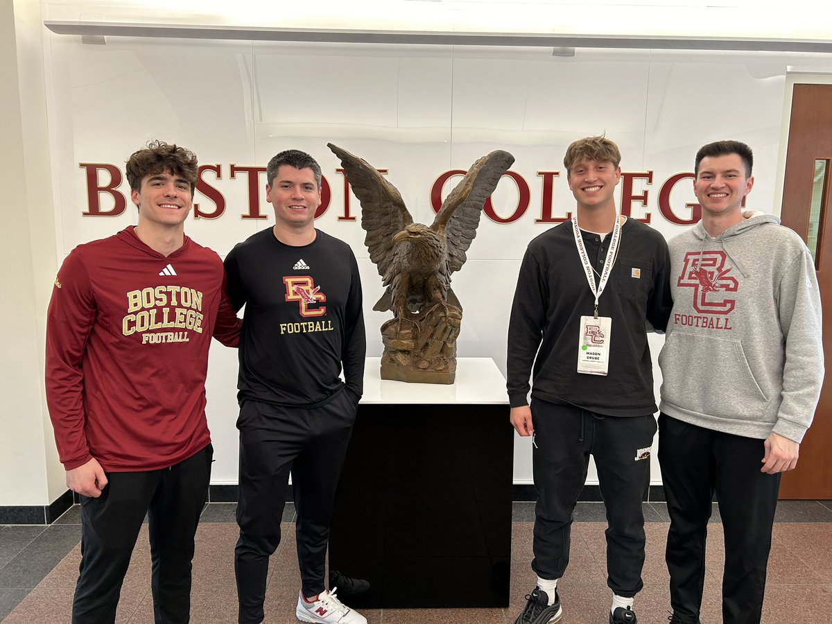 A great day with @BCFootball today. After a great conversation with Bill O’Brien I’m blessed to receive an offer from Boston College 🦅 @Coach_JDiBiaso @WillBlackmon @SpencerD_BCFB @OrahGarst @Camels_FB