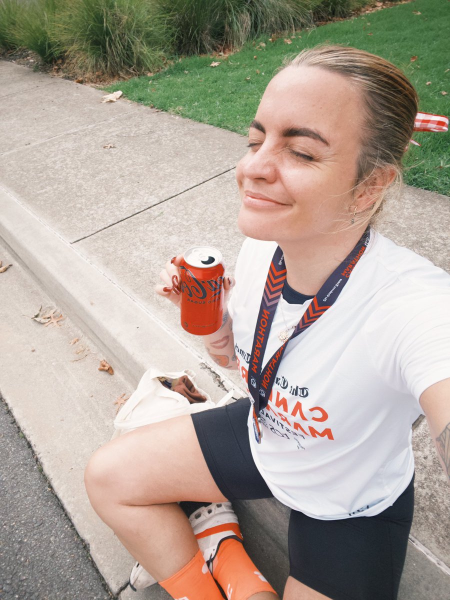 Not pictured: me crying in 34k - 40k from all the pain. I blame @CatalystKarl for convincing me to do this in January 🐎 First marathon in 4:07:44. Locked in season!