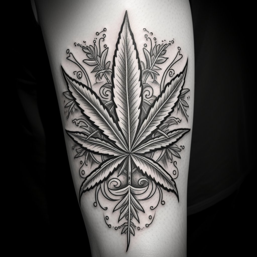 Do you like this tattoo?  Yes or no #WednesdayVibes #WednesdayMotivation #Marijuana #StonerFam #Weedmob #WeedLovers #MMJ #CannabisCommunity #cannabisculture #Growyourown #WednesdayMood