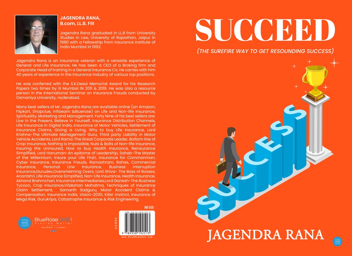 #bookrecommendaions
Success is an excellent acquired quality of a person to sustain a strong spirit which can willfully overpower the dictums of mind. 
BLUEROSE STORE blueroseone.com/store/product/…
AMAZON amazon.in/dp/9358192518?…
Google play
play.google.com/store/books/de…