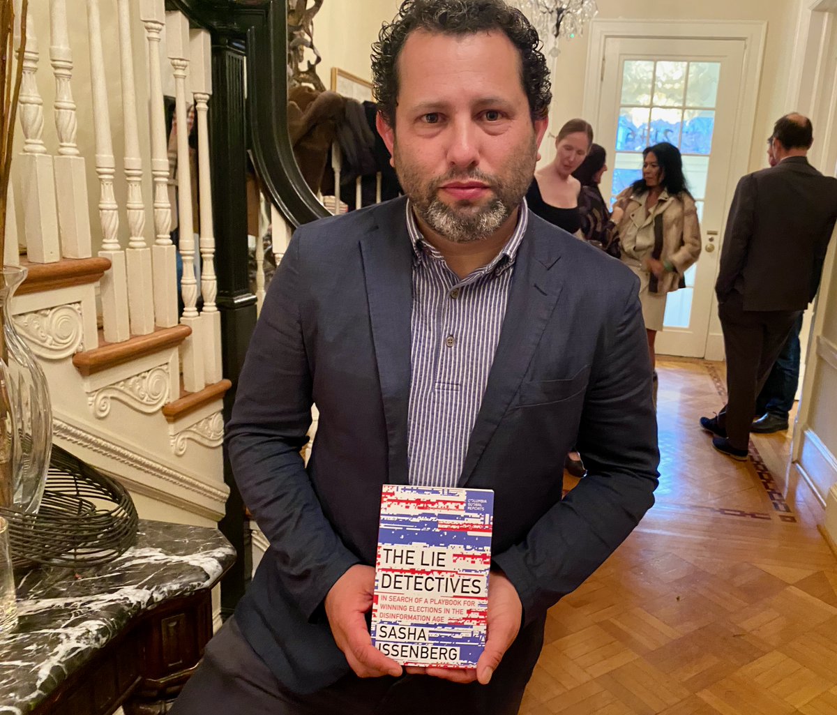 Worried about upcoming elections? You need to read The Lie Detectives by Sasha Issenberg. Juleanna Glover hosted a book party in his honor at her Kalorama home. Spotted: Kevin Chaffee David Chalian Christopher Reiter Francesca V Craig