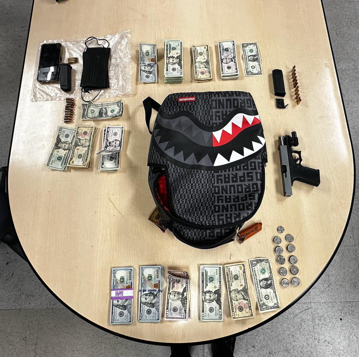 Newton officers arrested armed robbers of liquor store after a pursuit. Also wanted for carjacking earlier this morning and an armed robbery in South Gate verified by video . At the end of the day, Newton patrol took more guns off the street, and returned lots of money to victims