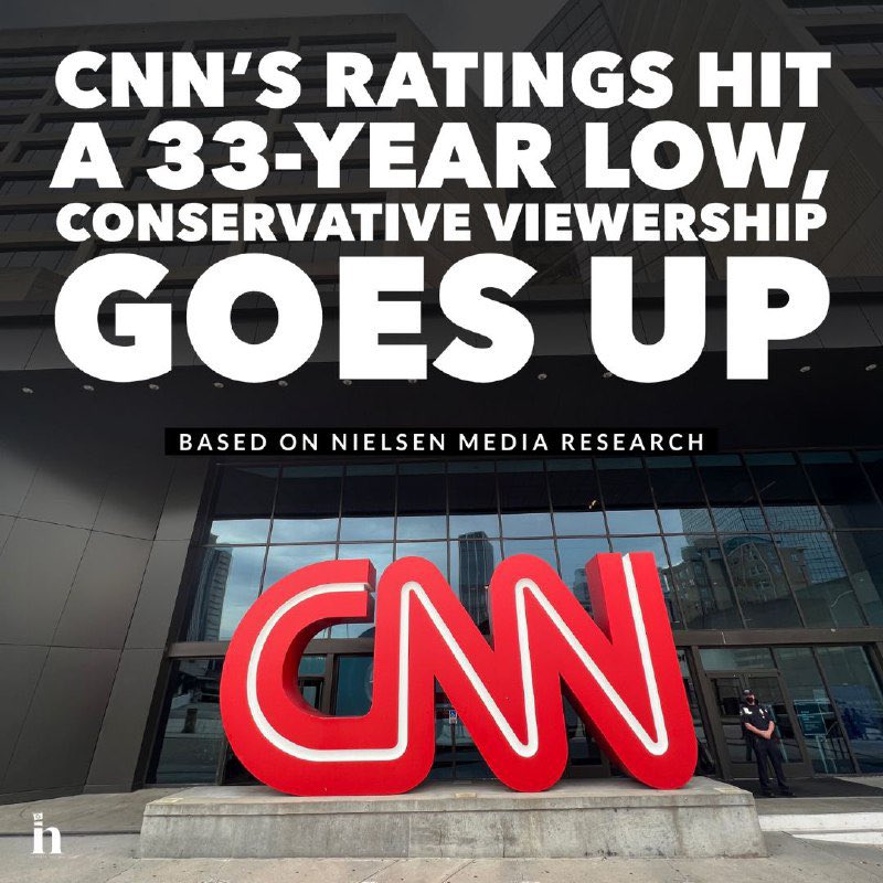 TJVNEWS's tweet photo. Fox News crushes the cable game in early 2024, leaving CNN in the dust with a 33-year ratings low. 
Looks like the silent majority is becoming the vocal majority. @FoxNews @CNN #fakemedia #silentmajority #vocalmajority 
Follow the TJNEWS channel on  
WHATSAPP 🔗 https://t.co/PzDjH9shsn
TELEGRAM  🔗https://t.co/rzwrqHUswg