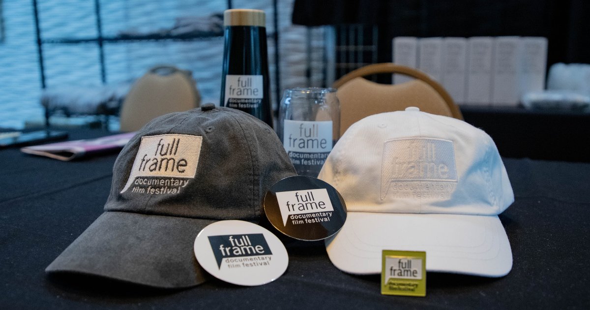 Last chance for 2024 Full Frame Documentary Film Festival merch! Swanky water bottle for the trip home? We've got you covered. Come find us in the convention center between Cinemas 3 and 4, until 6 PM!