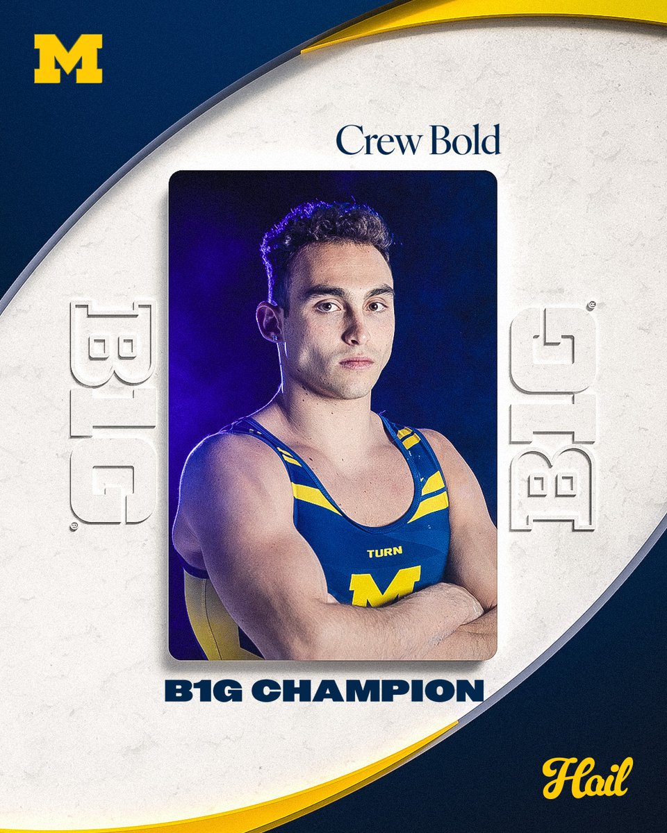 UMichGym's tweet image. 𝙱𝙸𝙶 𝚃𝙴𝙽 𝙿𝙰𝚁𝙰𝙻𝙻𝙴𝙻 𝙱𝙰𝚁𝚂 𝙲𝙷𝙰𝙼𝙿𝙸𝙾𝙽

Crew Bold notches a 14.550 on parallel bars for the WIN!

#GoBlue〽️
