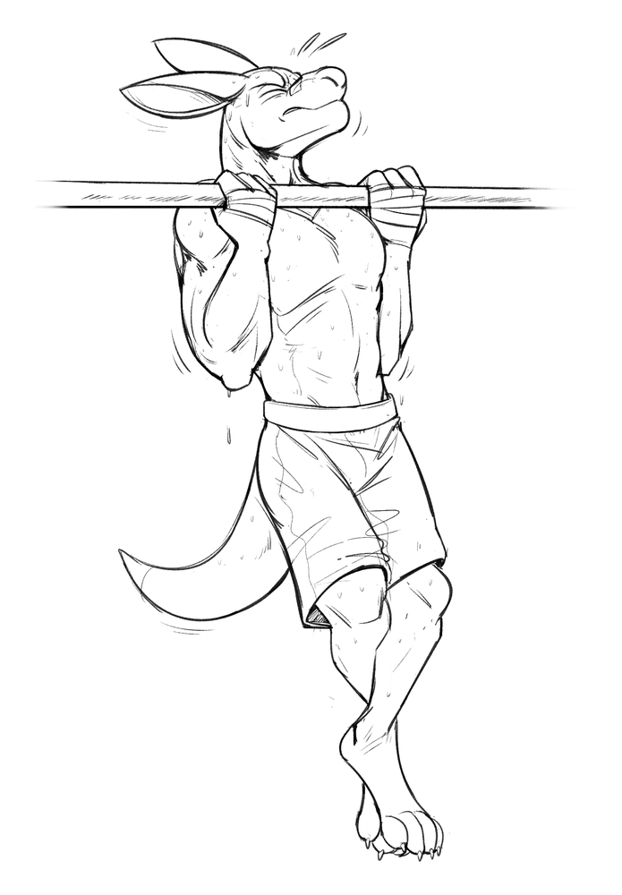 For Nes, the start of the year means the kick off a new exercise routine! 💪🦘