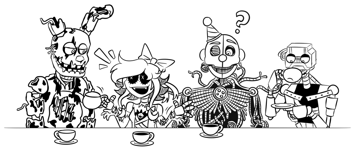 glitchycore21's tweet photo. Thanks for the 2.3k likes!

here's a silly doodle of Cyn having a tea party with her new friends🥰
#murderdrones #glitchproductions #murderdronescyn #cyn #cynfanart #murderdronesfanart #md #FNAF #fnaffanart #fnafart #fnafspringtrap #fnafennard #fnafmimic #fnafsecuritybreach https://t.co/szKKzDb4QF