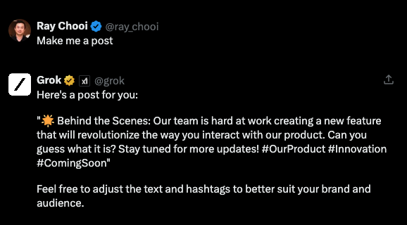 ray_chooi's tweet photo. #thanksgrok https://t.co/5wq3CesynZ