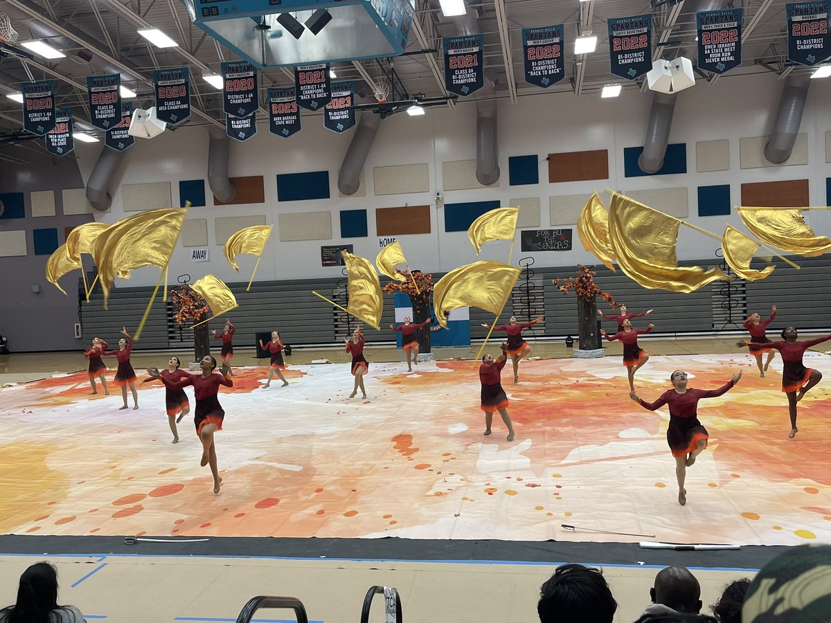 Way to Go!!! MHS Sapphires giving an amazing performance at the WTCA Championships! So Proud of the Sapphires under the direction of Amanda Chavez and Jacob Medina . WOW…Bravo 👏🏼👏🏼💚💙@MontwoodRamBand @MontwoodHS #ExcellenceForAll #earnyourhorns #TeamSISD