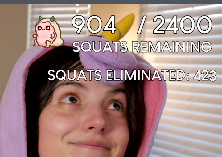 STILL FIGHTING 💪 I've done over 1,100 squats today for charity. I'M STILL GOING. FOR THE KIDS. Come donate to @StJudePLAYLIVE and hang out twitch.tv/abritoart