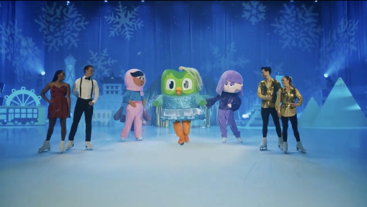 what if we kissed at the Duolingo On Ice: Multilingual Musical Experience?