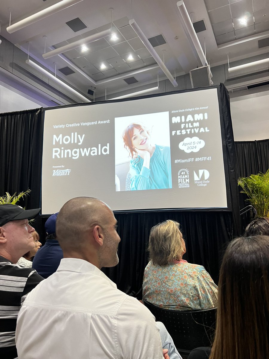 Had a great time hearing Molly Ringwald in her Q&A at the #miamiff #mdc 🎥 🫶🏼