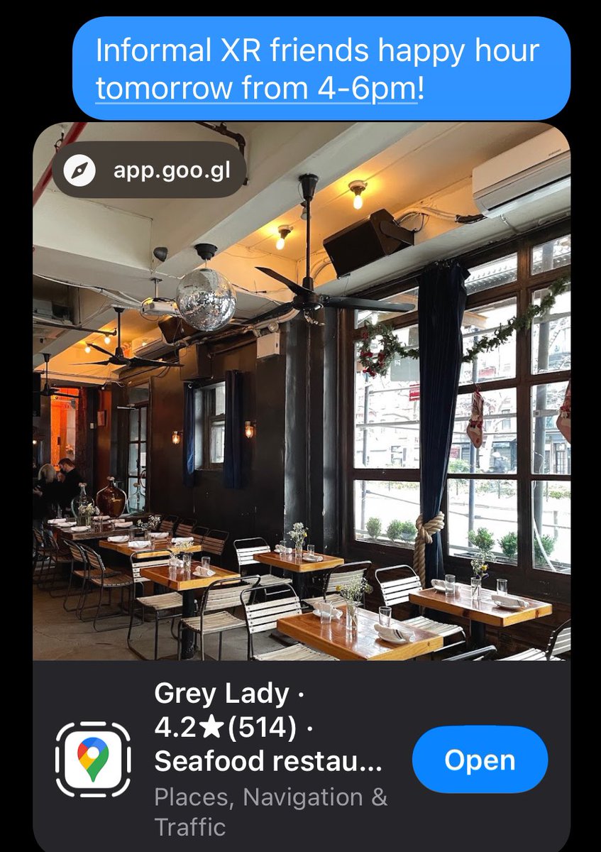 XR friends in NYC! We’re doing a casual happy hour THIS SUNDAY (April 7) from 4-6pm at The Grey Lady! Come say hiiiiiiiii