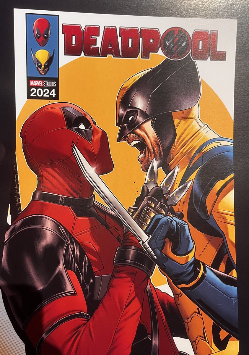 AvengersUpdated's tweet image. New Deadpool &amp;amp; Wolverine promotional art ⚔️
