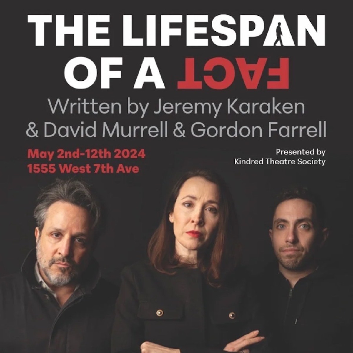 See @KindredEnt's comedic showdown 'The Lifespan of a Fact' 📔 at Studio 16 from May 2-12 gvpta.ca/vancouver-thea… #YVRTheatre